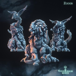 zoogs 3 variations voidrealm minis Tabletop Characters & Creatures Fantasy Universe animal forest horror rabbit miniature cosmic tabletop cthulhu lovecraft dnd weird mythos zoog eldritch voidrealms dreamlands nightmate 3d print model - Mito3D