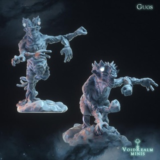gugs 2 poses voidrealm minis Tabletop Characters & Creatures Fantasy Universe giant horror monkey monster gorilla cosmic tabletop cthulhu ape lovecraft nightmare dnd humanoid mythos gug eldritch voidrealms 55mm dreamlands 3d print model - Mito3D