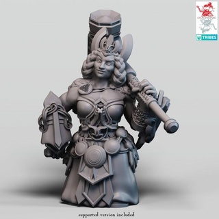 nain reine 32mm 75mm 2moronic miniatures table personnages créatures fantaisie univers planche dragons donjons Jeu rpg minis dnd éclaireur nains 5e pre supported 2e 3d print model - Mito3D