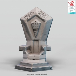 dwarf queen throne 2moronic miniatures Tabletop 3D Printable Terrain Fantasy board dragons dungeons fantasy game rpg tabletop d&d dwarven dnd scenery pathfinder 5e pre-supported 2e 3d print model - Mito3D