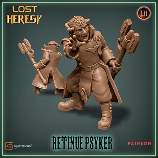retinue psyker lost heresy miniatures Tabletop Characters & Creatures Sci-Fi Universe 40k rpg sci-fi space star warhammer wizard imperial inquisitor wh40k stargrave npc physic adaptus 3d print model - Mito3D