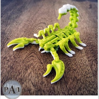 articulated scorpion robot pa1 Toys & Games cool animal dragon fun insect toy kid flexi print-in-place 3d print model - Mito3D