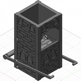 mechanical dice tower johan antonissen Tabletop accessories 3d print model - Mito3D