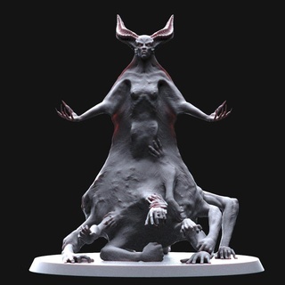 demon woman imp3dsion Tabletop Characters & Creatures Fantasy Universe dark fantasy girl rpg blood magic enemy succubus gore flesh 3d print model - Mito3D