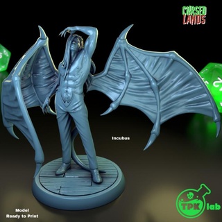 incubus tpk lab demon creature devil dragons dungeons miniatures monster rpg miniature evil tabletop d&d ttrpg 3d print model - Mito3D