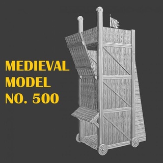 medieval siege tower northern crusades miniatures Tabletop Characters & Creatures Historical Universe Vehicles Machines printable battle machine model terrain wargaming weapon miniature warfare templar 28mm castles siegetower scenery holyland 3d print model - Mito3D