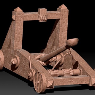 catapult postmortemnihiliest Tabletop Characters & Creatures Fantasy Universe Vehicles Machines fantasy machine warhammer wargame siege wh 3d print model - Mito3D