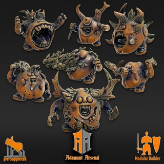 vile pet builder adamant arsenal demon kit minion modular mount parts small companion poseable valiant pest swarm vileling kirbling 3d print model - Mito3D