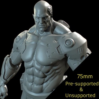 mecha músculo v2 75mm Jeremy Herrero mesa caracteres criaturas Sci Fi universo futuro ciencia ficción mech cyberpunk 3d print model - Mito3D