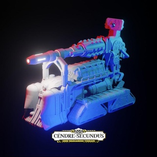 cendre secundus doomsday canon bishok Tabletop Characters & Creatures Sci-Fi Universe Vehicles Machines epic tank vehicle wargame 6mm 8mm mechanicus titanicus admec 3d print model - Mito3D