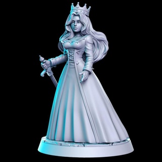 queen meliande - 32mm dnd rn estudio Tabletop Characters & Creatures Fantasy Universe royal rpg woman 3d print model - Mito3D