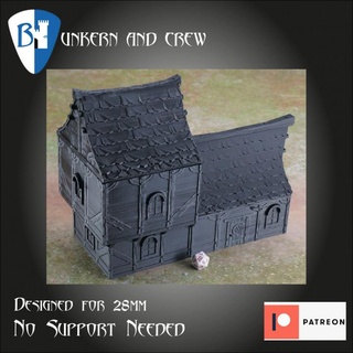 town house kenneth kruse rensen Tabletop 3D Printable Terrain Fantasy building fantasy rpg tabletop d&d 28mm dnd pathfinder 3d print model - Mito3D