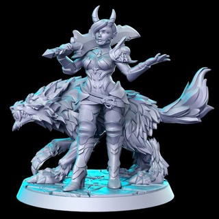 shaduuna female tiefling assassin - 32mm dnd rn estudio Tabletop Characters & Creatures Fantasy Universe rpg 3d print model - Mito3D