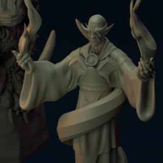 sorcier vampire orc Roi studio table personnages créatures fantaisie univers compte 3d print model - Mito3D