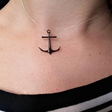 anchor necklace jewellery anchornecklace 3d print model - Mito3D