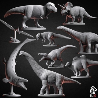 dinosaurios dinosaurio haz 1 3d juguetes juegos animal criatura cifras mesa caracteres criaturas reptil miniatura tirano saurio Rex prehistórico triceratops paquete rex jurásico tiranosaurio brontosaurio braquiosaurio pachycephalosaurus baryonyx Apatosaurio ouranosaurus pterandon 3d print model - Mito3D