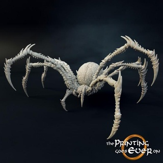 spider brood mother - huge presupported printing goes ever bug fantasy giant insect mini queen wargaming warhammer miniature lotr large tabletop insects bugs 28mm dnd hive frostgrave skirmish spiders arachnid 5e gargantuan pre-supported statblock 3d print model - Mito3D