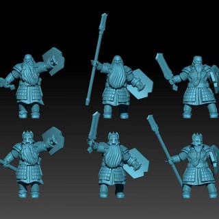 chose main pierre nain bouclier guerriers table personnages créatures fantaisie univers lotr Esdla mesbg 3d print model - Mito3D