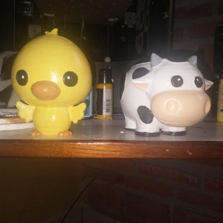 la vaca el pollito ignacio d'ambrosio Fan Art Toys & Games Animal Creature Figures cow chiken 3d print model - Mito3D