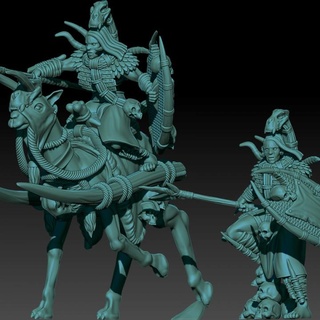 kzkminis - farsouth joraxa Tabletop Characters & Creatures Fantasy Universe lotr esdla mesbg harad 3d print model - Mito3D
