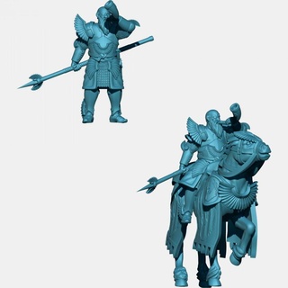 kzkminis - swan knights fat knight foot mounted Tabletop Characters & Creatures Fantasy Universe lotr esdla mesbg fiefdoms 3d print model - Mito3D