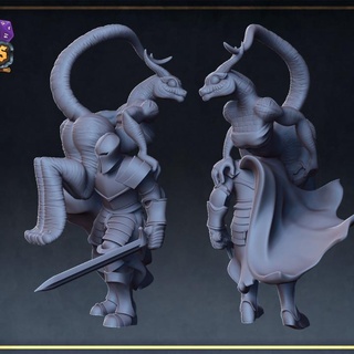 knight questionable taste roleplaying & miniatures Tabletop Characters Creatures Fantasy Universe miniature tabletop dnd presupported 3d print model - Mito3D