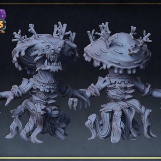 fungal leshy roleplaying & miniatures Tabletop Characters Creatures Fantasy Universe miniature tabletop dnd presupported 3d print model - Mito3D