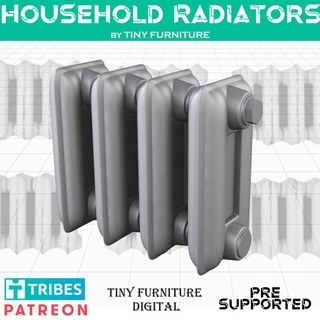 household radiator tiny furniture Tabletop 3D Printable Terrain miniatures terrain props fallout roleplaying tabletop d&d wasteland 3d print model - Mito3D