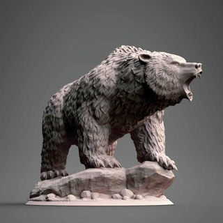bear clynche art Toys & Games Animal Creature Figures Tabletop Characters Creatures forest tabletop dnd 3d print model - Mito3D
