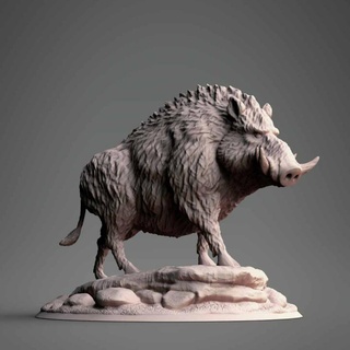 giant boar clynche art Toys & Games Animal Creature Figures Tabletop Characters Creatures forest tabletop dnd 3d print model - Mito3D