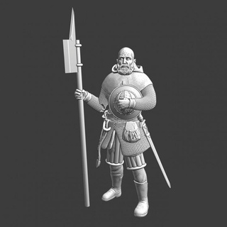 medieval city guard - helmet hand northern crusades miniatures Tabletop Characters & Creatures Historical Universe figure knight model wargaming modelling infantry 28mm 3d print model - Mito3D