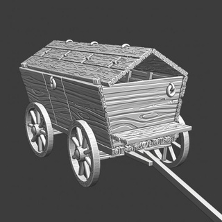 Ortaçağa ait war wagon Ulaşım kuzey Haçlı seferleri minyatürler masaüstü karakterler yaratıklar tarihi Evren Araçlar makineler Antik model arazi tekerlekler minyatür savaş modelleme araba vagon 28mm haçlı arabası lojistik Husit 3d print model - Mito3D