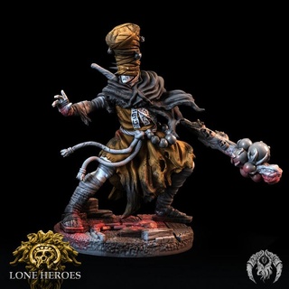 shadow monk bestiarum miniatures Tabletop Characters & Creatures Fantasy Universe hero character 32mm 3d print model - Mito3D