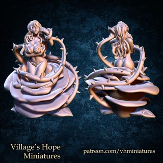 rosa arlaune villaggio speranza miniature tavolo personaggi creature fantasia universo rpg miniatura minis dnd ttrpg trpg 3d print model - Mito3D