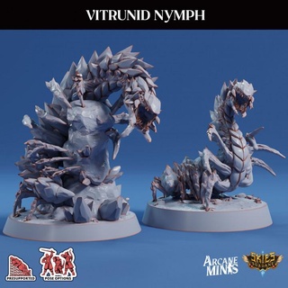 vitrunid nymph arcane minis bug dragon dragons dungeons leg roleplay rpg magic steampunk crystal ground legs dungeon bugs d&d 28mm dnd 35mm 32mm 5e eberron pre-supported arcanapunk magipunk magitech sordane supported skies sordalite scalepresupported 3d print model - Mito3D
