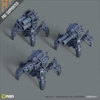 heavy weapon platform moid Tabletop Characters & Creatures Sci-Fi Universe Vehicles Machines 40k droid guard kit unit steampunk miniature weapons imperial mech remote wargame krieg raid multykit thuddgun 3d print model - Mito3D