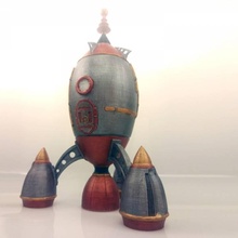 vapore razzo giochi giocattoli fantasia modello spazio vittoriano steampunk 3d print model - Mito3D