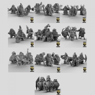 dwarves bundle duncan shadow warhammer dwarf tabletopgames kingsofwar ageofsigmar ttrpg 3d print model - Mito3D