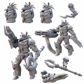 sciacallo sci fi terminatori multiple corpi Armi opzioni gioco guerra miniature lex Addams 40k martello terminatore figli maschi proxy manysons 3d print model - Mito3D