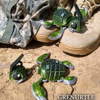 grenurtle grenade turtle cinderwing3d Toys & Games print animal creature cute dragon fantasy funny mythical pet flexible articulated crystal articulating printinplace flexi supports dessert print-in-place place fidget dnd nosupports wiggle crystals jiggle crystaldragon cinderwing dungoensfun 3d print model - Mito3D