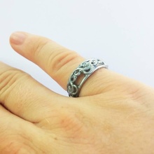 anello numero 5 gioielli 3d print model - Mito3D