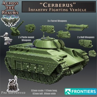 cerberus ifv reinos tampo mesa personagens criaturas Sci Fi universo veículos maquinas guarda tanque veículo jogos guerra imperial apc escuro 3d print model - Mito3D