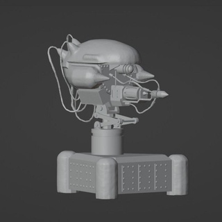 centinela torreta goodcat3d mesa caracteres criaturas Sci Fi universo vehiculos máquinas mecánico robot martillo guerra steampunk caer eléctrico dnd 3d print model - Mito3D