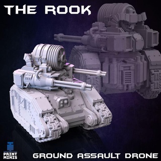 rook - ground assault drone print minis Tabletop Characters & Creatures Sci-Fi Universe Vehicles Machines machine robot sci-fi tank vehicle war military cyberpunk unmaned 3d print model - Mito3D