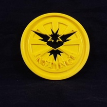 team instinct challenge coin fan art badge pokemon pokemongo challengecoin 3d print model - Mito3D