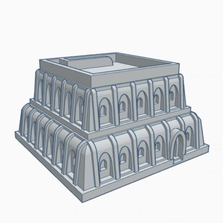 medium desert home dw005 wargame forge Tabletop 3D Printable Terrain Fantasy 40k epic terrain 6mm battletech titanicus adeptis 3D print model - Mito3D