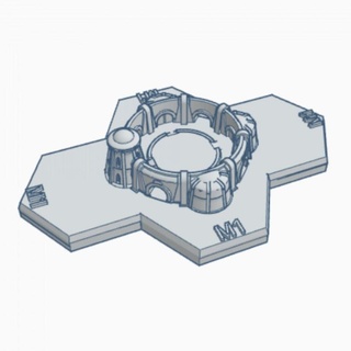 çöl dünya iniş Defne altıgen harita ölçek hmsdw003 savaş oyunu dövme masaüstü 3D yazdırılabilir arazi Sci Fi fayans temel Battletech 3d print model - Mito3D