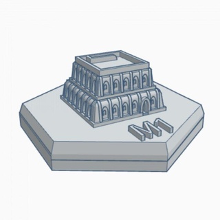 moyen désert Accueil maison hexadécimal carte échelle hmsdw005 jeu guerre forger table 3D imprimable terrain Sci tuile base Battletech 3d print model - Mito3D