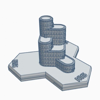 erhebt Wohnung verhexen Karte Rahmen hmssf048 Kriegsspiel Schmiede Tischplatte 3D druckbar Terrain Sci Fi Fliese Base Battletech 3d print model - Mito3D