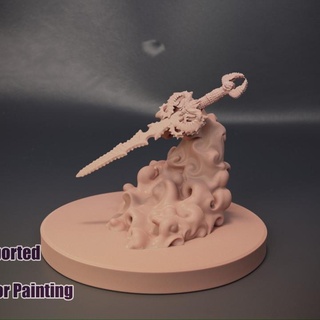 flying animated sword jigglystix Tabletop Characters & Creatures Fantasy Universe printable sculpt stylized monsters dungeonsanddragons dnd pathfinder flyingsword dnd5e dndminiatures animatedsword 3d print model - Mito3D
